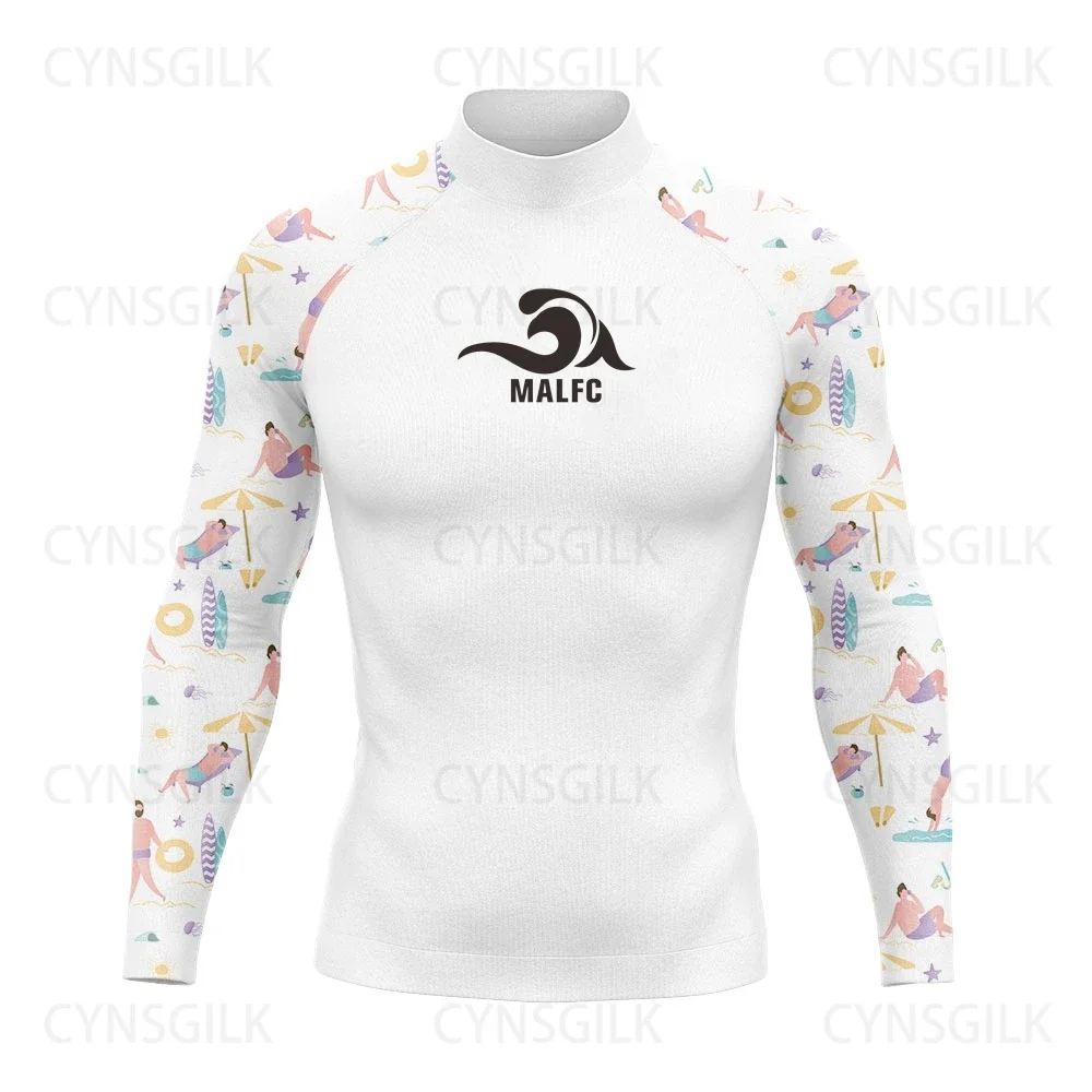 Мужской длинный рашгард с длинным рукавом для серфинга MALFC-Rashguard цвета в