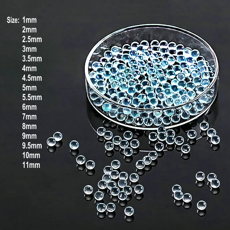 1000pcs 2000pcs Lab prevent splashing glass ball Test shock solid beads Prevent Boiling Glass Beads Size 1mm to 11mm