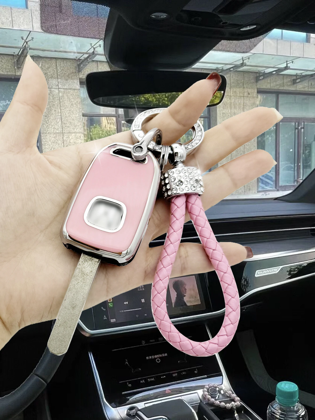 Чехол Для Автомобильного Ключа Из ТПУ С 4 Кнопками Откидная Бирка Honda Accord CIVIC CRV Jazz