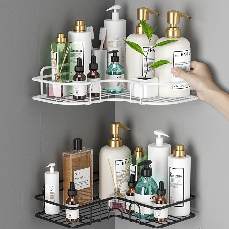 bathroom shelf storage rack toliet holder shower shampoo storage rack holder bathroom accessories kitchen organizer rack free global shipping