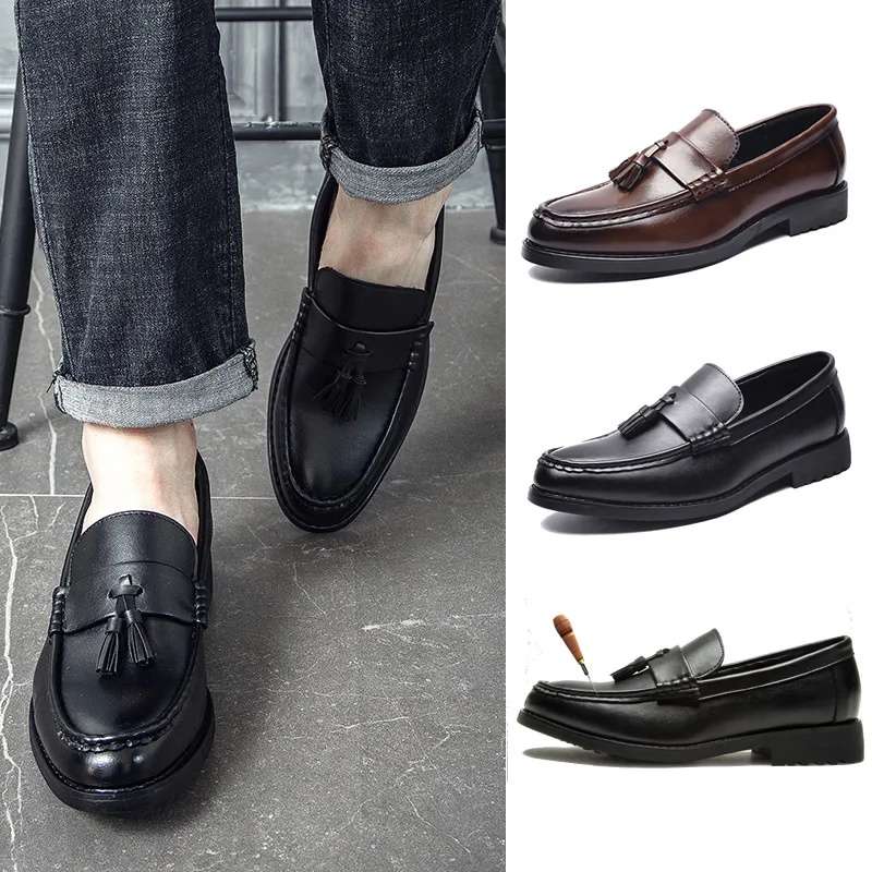 

Men Dress Shoes Gentleman Brogue Style Wedding Shoes Men Leather Luxury Men's Shoes Oxford Formal Shoes Brand