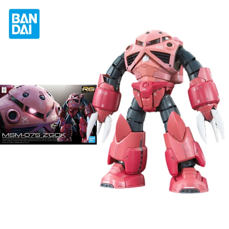

Bandai Original Gundam Model Kit Anime Figure RG 1/144 MSM-07S Z'GOK Action Figures Collectible Ornaments Toys Gifts for Kids