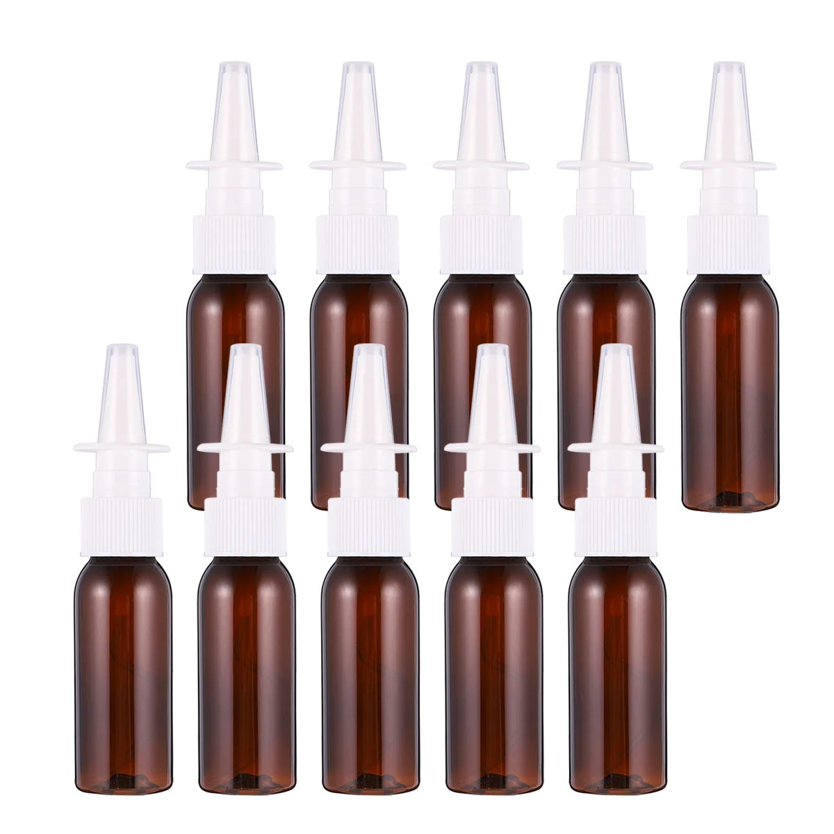 

10 Pcs 30ml Round Shoulder Bottle Nasal Spray Direct Bottles Fine Mist Portable Perfume Dispenser Nose