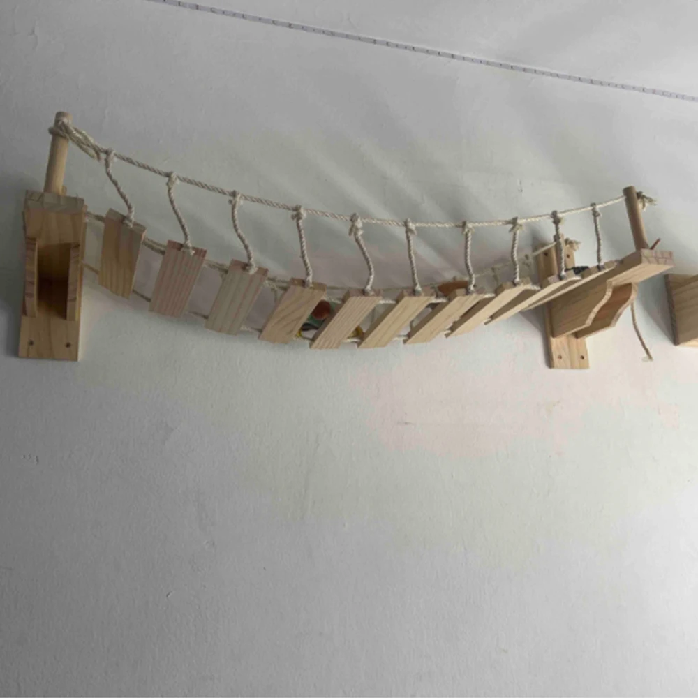 Подвесной мост для домашних животных педаль котят сизальная кошачья лестница и