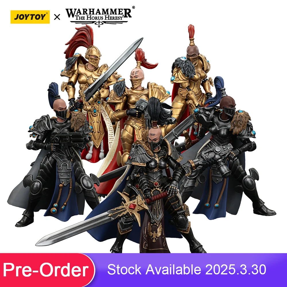 Фото [Предзаказ] JOYTOY Warhammer 30k 1/18 Фигурка Sisters of Silence Argent Lynx and White FalconsVigilator Cadre Новое поступление №1
