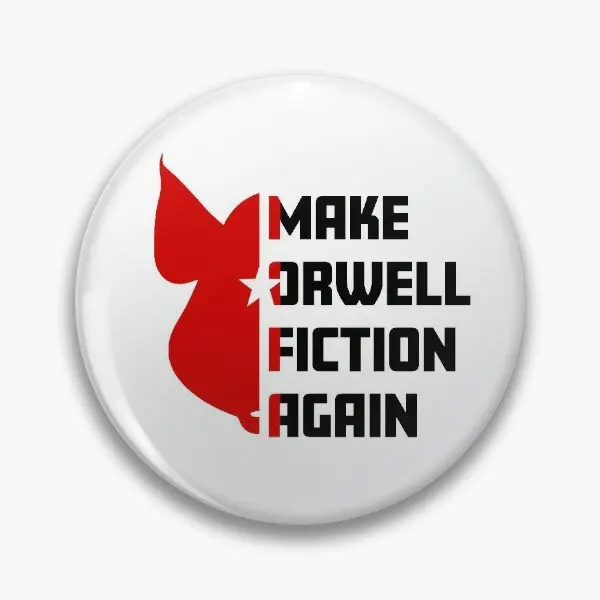 Make Orwell фантастика снова мягкая пуговица булавка воротник женское творческое