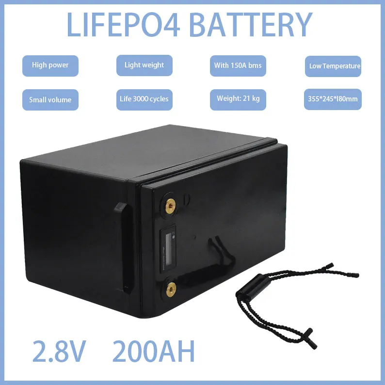 

2021 12V 200Ah LiFePO4 battery BMS lithium power battery 3000 cycles suitable for 12.8V RV Campers golf cart off-grid solar wind