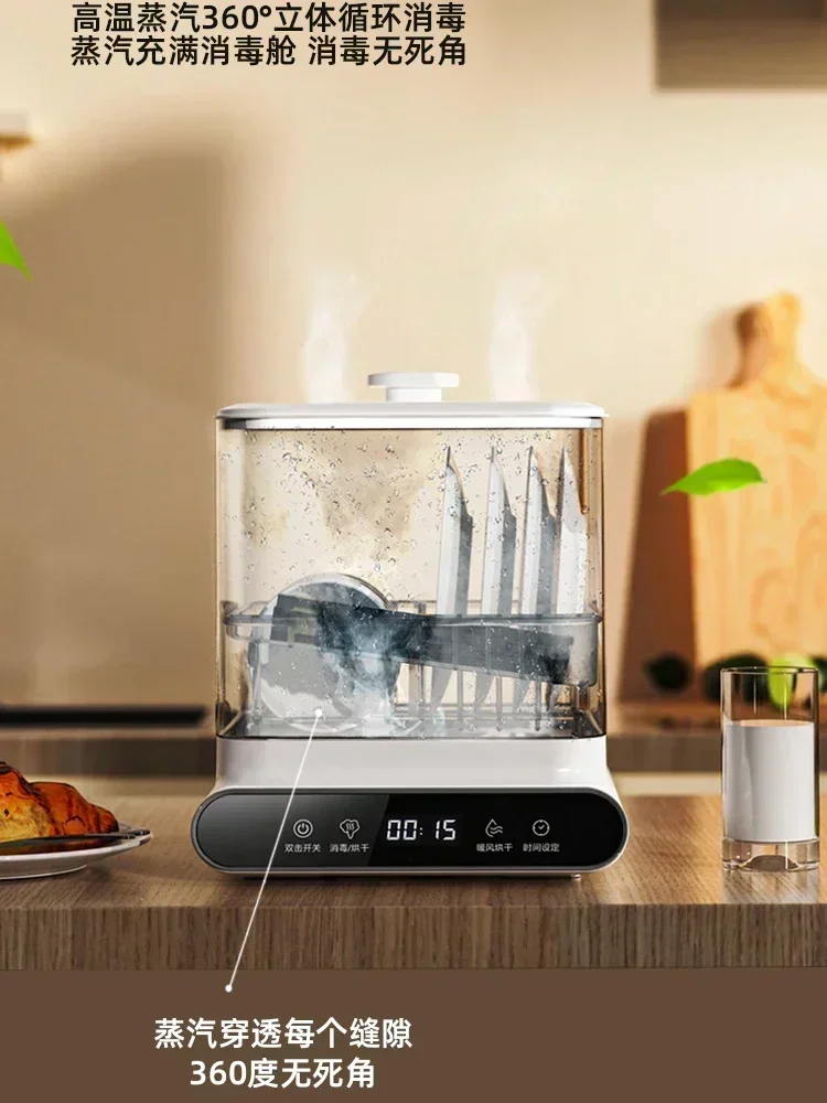Goede Vrouw Huishoudelijke Kleine Desinfectie Teller Type Hoge Temperatuur Stoom Keuken Servies Drogen Mini Kast