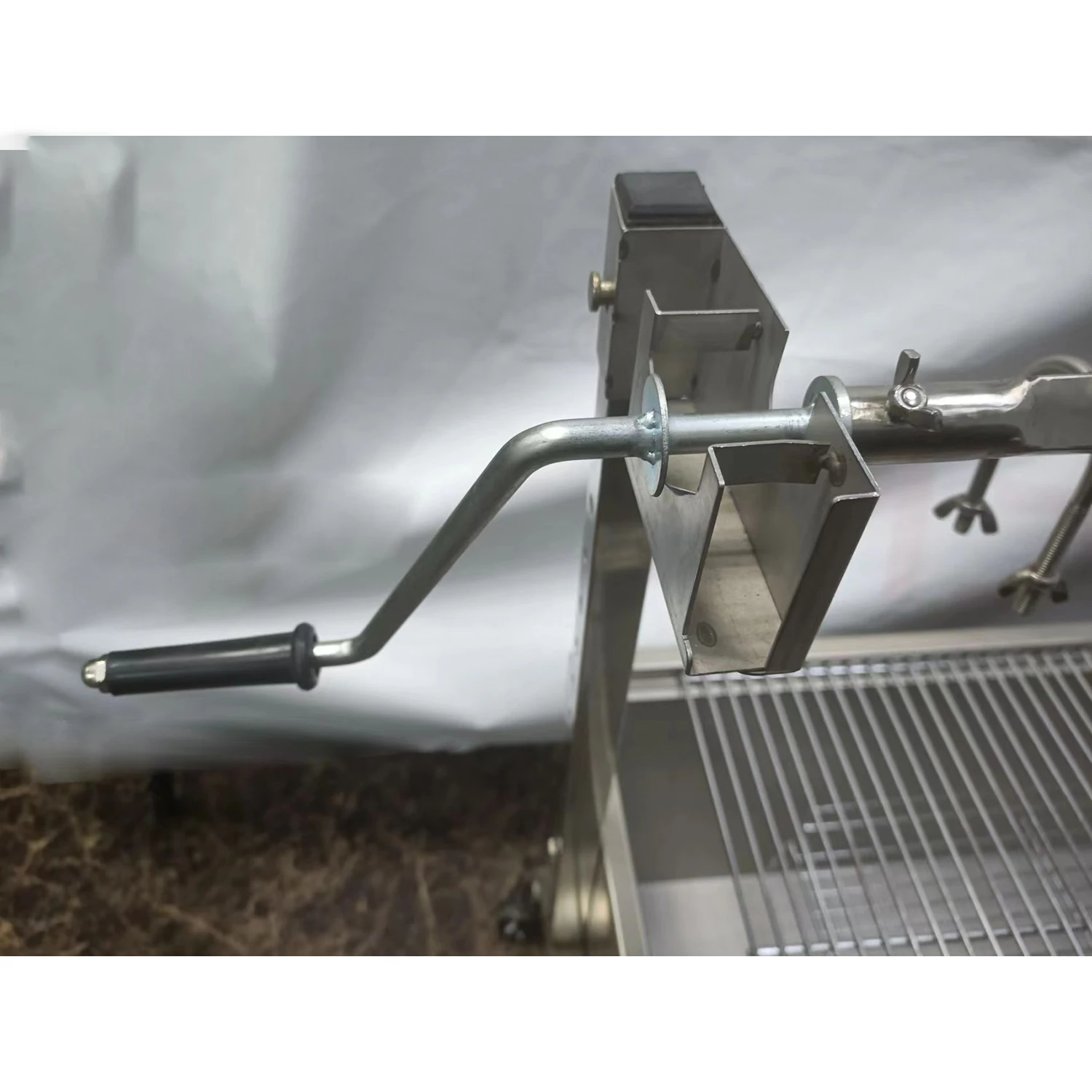 Высококачественный гриль-вертушка на угле жаровня гриль колесиках из