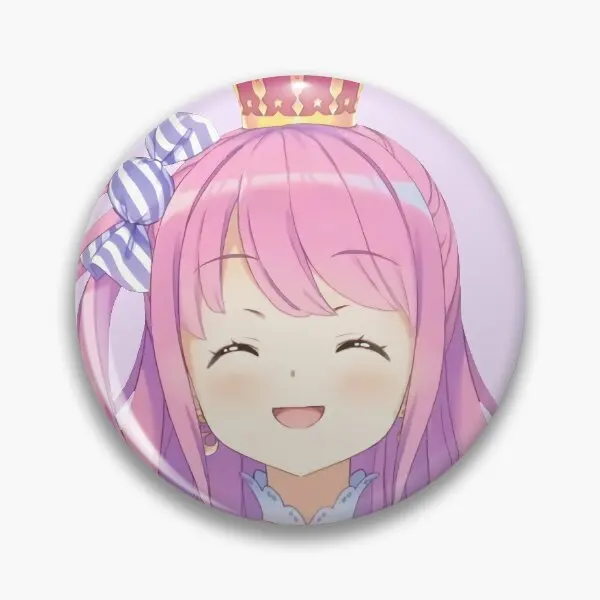 Himemori Luna принцесса улыбка Hololive мягкая пуговица булавка для лацкана креативный