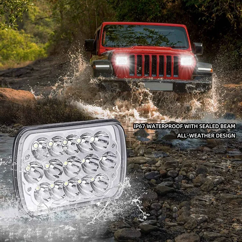 2 шт. 5x7 7x6 дюймов автомобильная лампа головного света фара ближнего и дальнего для