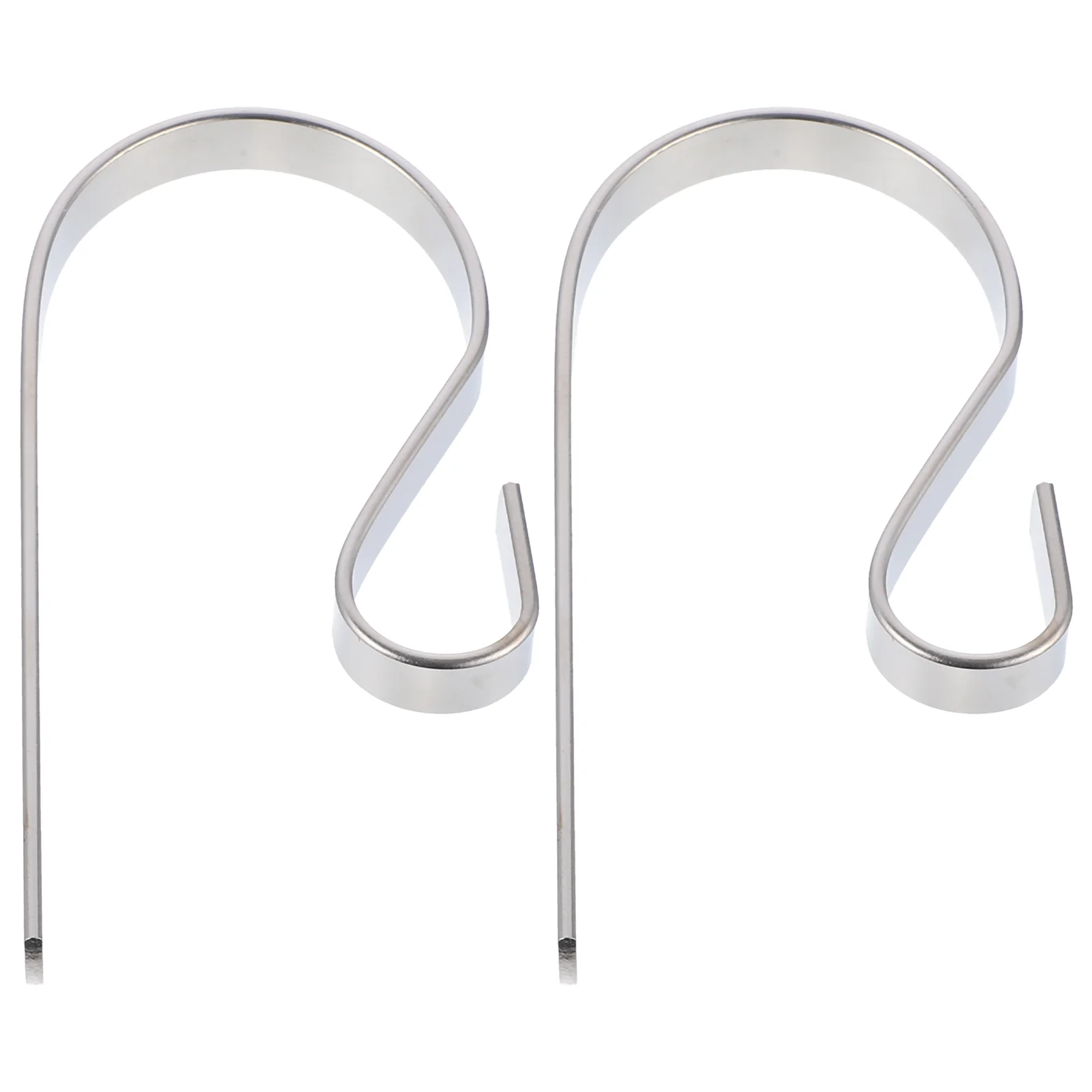 

2 Pcs Metal Hook Christmas Stocking Holder Ornament Clothes Hangers Socks Rack Light Iron Fireplace Hanging Wreath