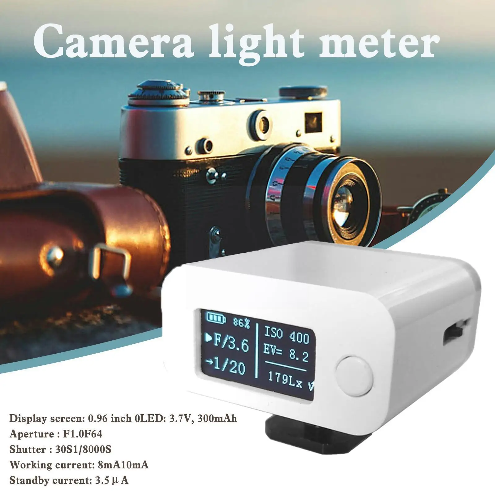 

Фотометр для фотосъемки, 0,96 дюйма, 0 светодиодов, M08