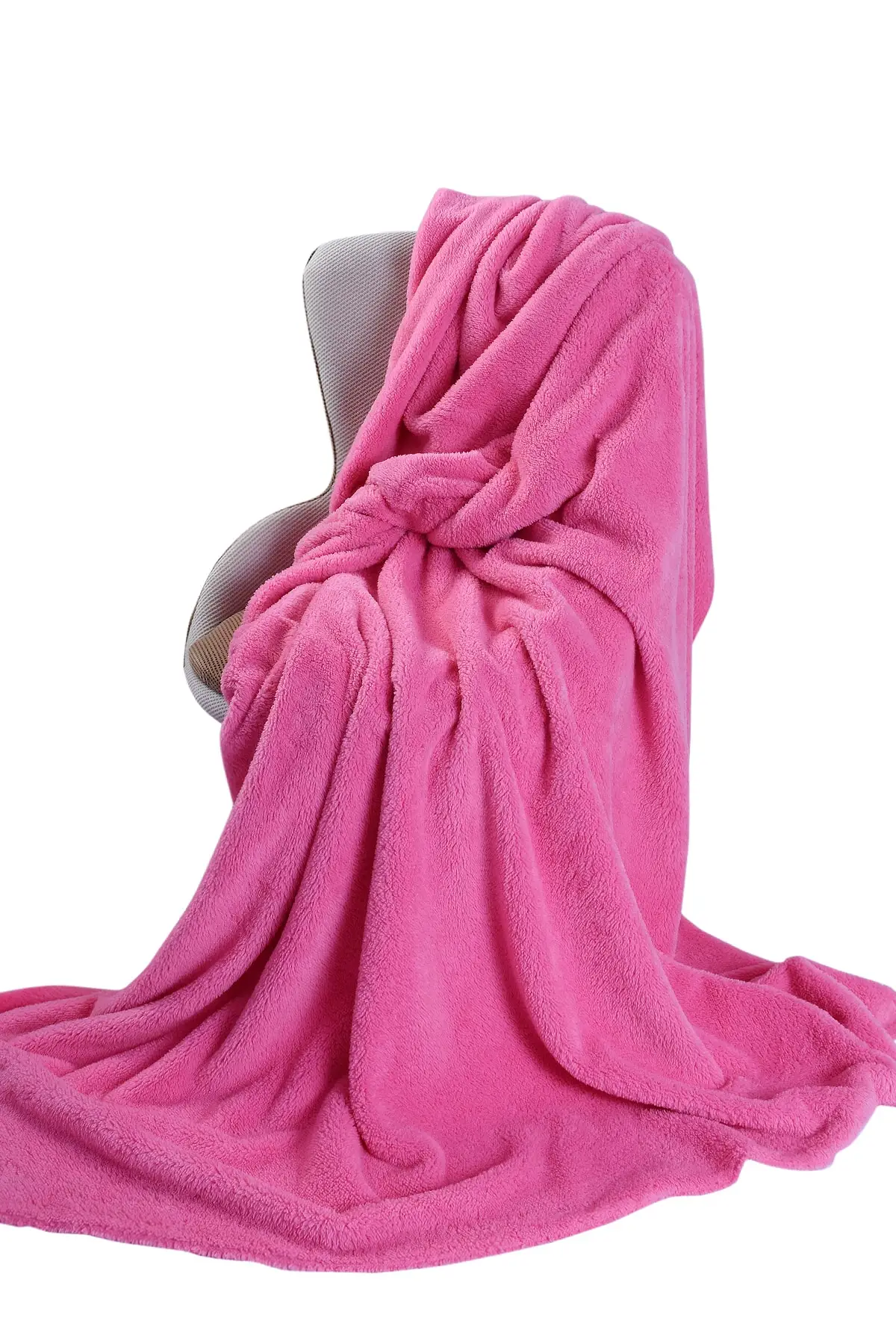 

Lux Wellsoft Double Personality Soft Textured Tv Blanket Pink Polyester 200x220 Single Size Blanket Bedroom Textile