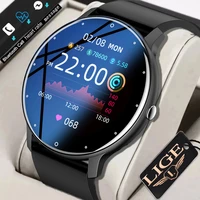 lige sports smart watch men women bluetooth call fitness heart rate monitoring man watch ip67 waterproof android ios smartwatch