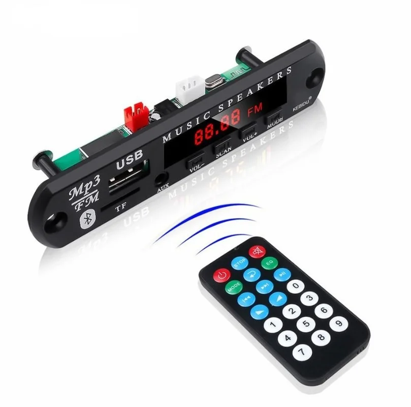Беспроводная Плата декодера громкой связи Bluetooth 5 0 DC 9V 12V MP3 WMA аудио модуль USB TF