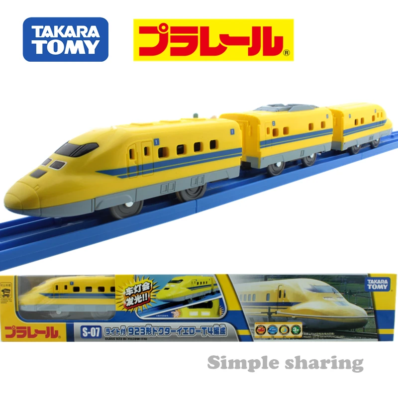 

Takara Tomy Tomica Plarail S-07 Type 923 'dr. YELLOW' [Unit T4] с фарой 3-автомобильный комплект