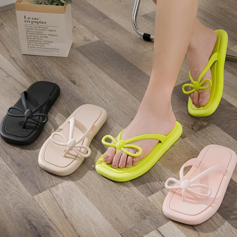 

Женские шлепанцы 2023, женские летние шлепанцы с мягкой подошвой, флуоресцентные зеленые сланцы для пляжа и ванной комнаты, Новинка