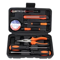 9pcs household tool set electrician repair tool car repair screwdriver electrician test tool pliers knife combination tool box