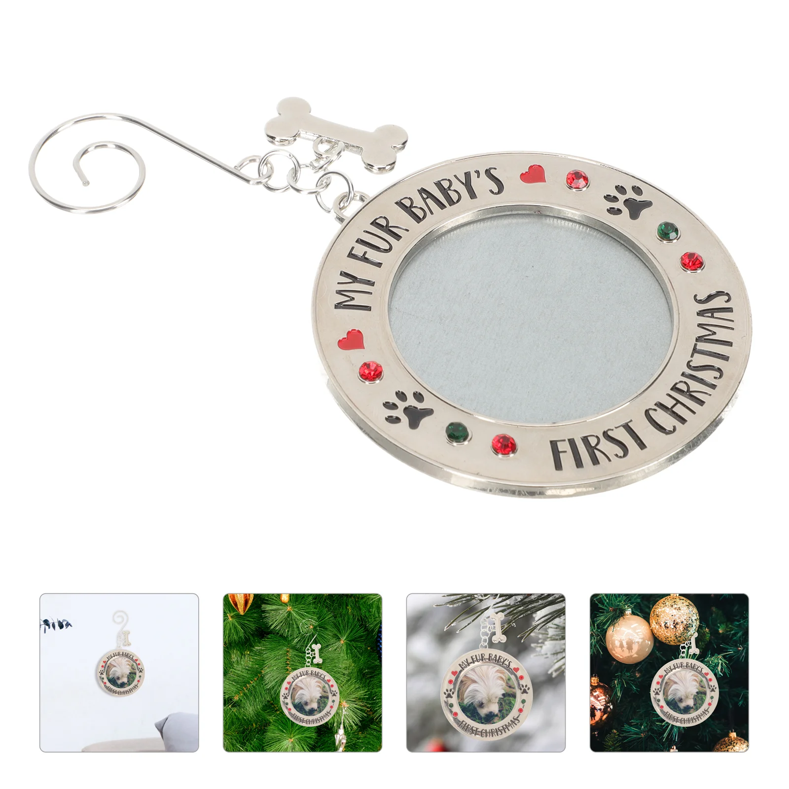 

Frame Picture Photo Pendant Christmas Decoration Diy Tree Pendants Ornament Exquisite Decor Decorative Personalizedkeepsake