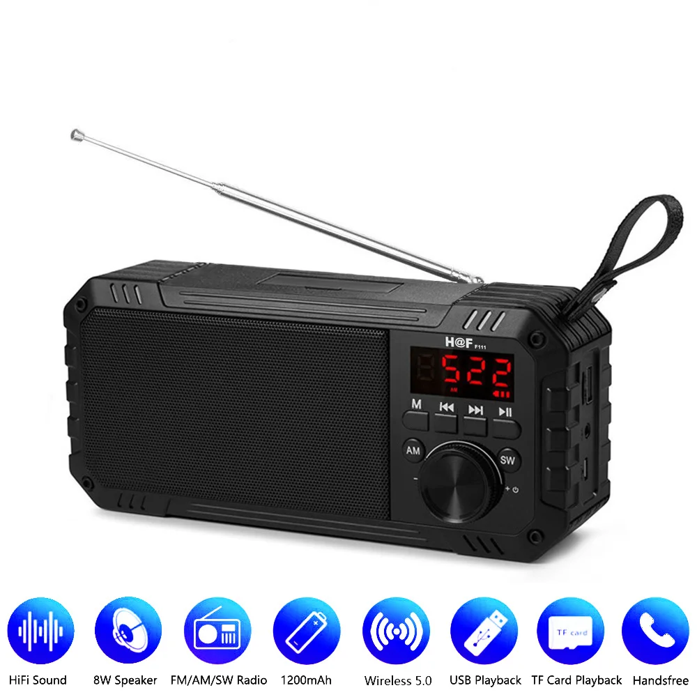 

Portable Speaker Bluetooth-compatible Speakers Radio Receiver Bass Subwoofer USB Speakers With FM AM TF