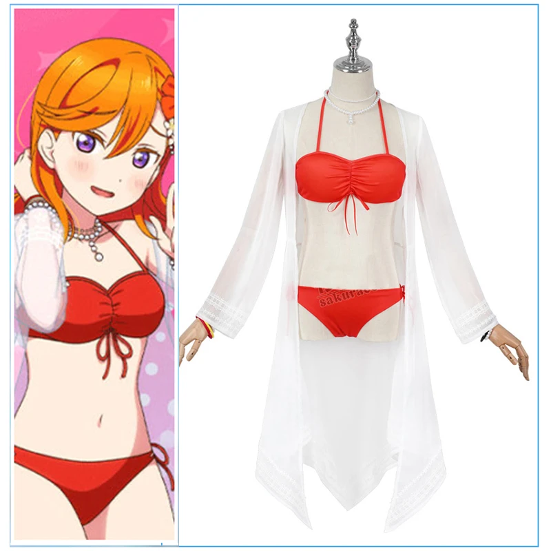 

The Liella Summer ocean series Shibuya Kanon Cosplay Lovelive Sexy Beach Idol Female Swimsuit A