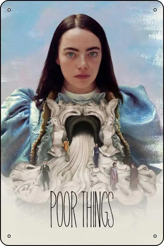 Постер к фильму «Poor Things» (2023) для бара, кафе, гостиной, спальни, декоративное украшение для стен, металлическая табличка для крепления на стену, 8X, жестяная вывеска (art.: 3920d9fe8cf82) - 3920d9fe8cf82