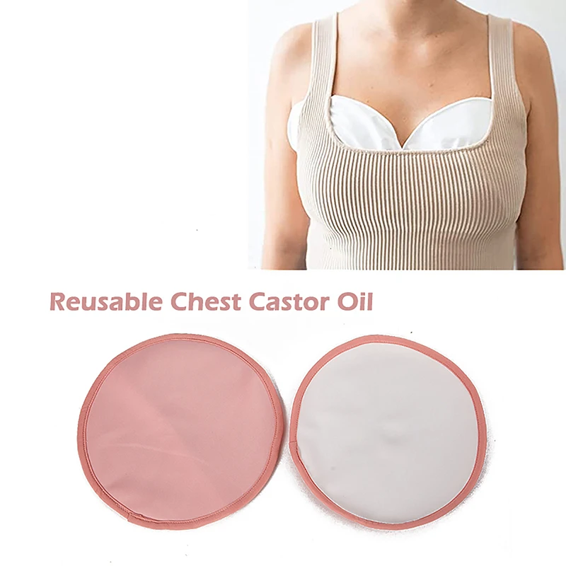 

1Pair Castor Oil Pack Organic Castor Oil Compression Wrap Reusable Castor Oil Self Conditioning Aid For Thyroid Breast