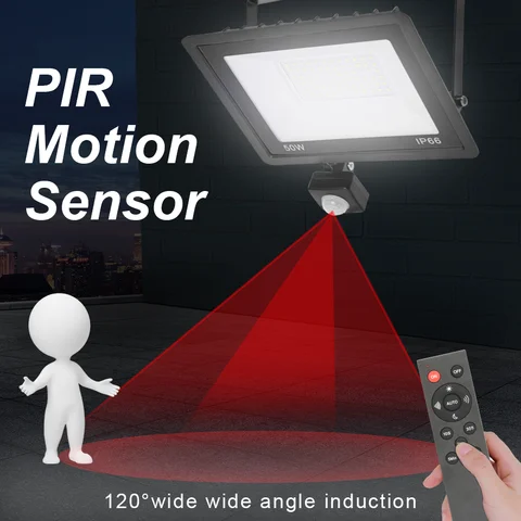 YEMEKE PIR датчик движения LED прожектор 10-100 Вт белый