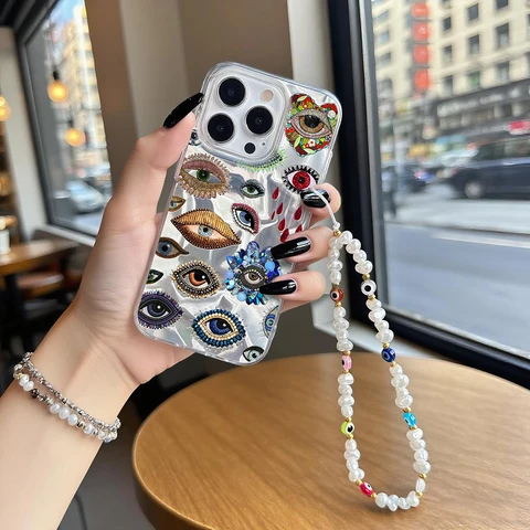 Чехол Pearl Eyes Heart для Motorola Moto EDGE 50 Ultra 60 Fusion 60 Pro 60S G15 G05 E15 G34 G45 G35 G60 G75 G84 G54 G56 G86 Cover