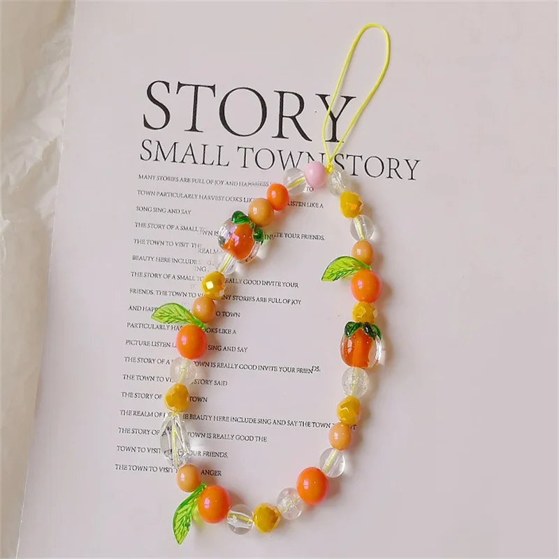 Зеленые Жемчужные Бусины 3D-звезда Цепочка Для Телефона Камеры Защитный Ремешок