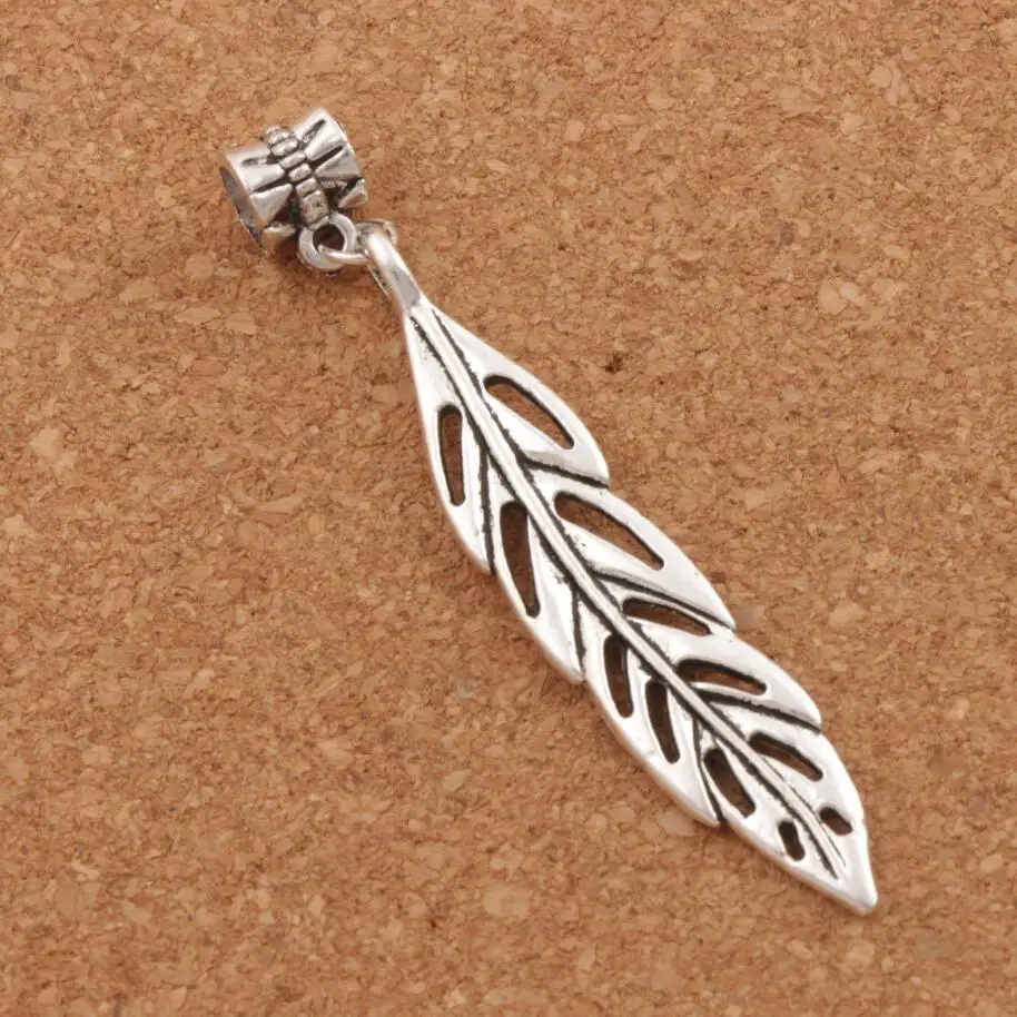 

10 шт., бусины из цинкового сплава, 64,3x10,4 мм