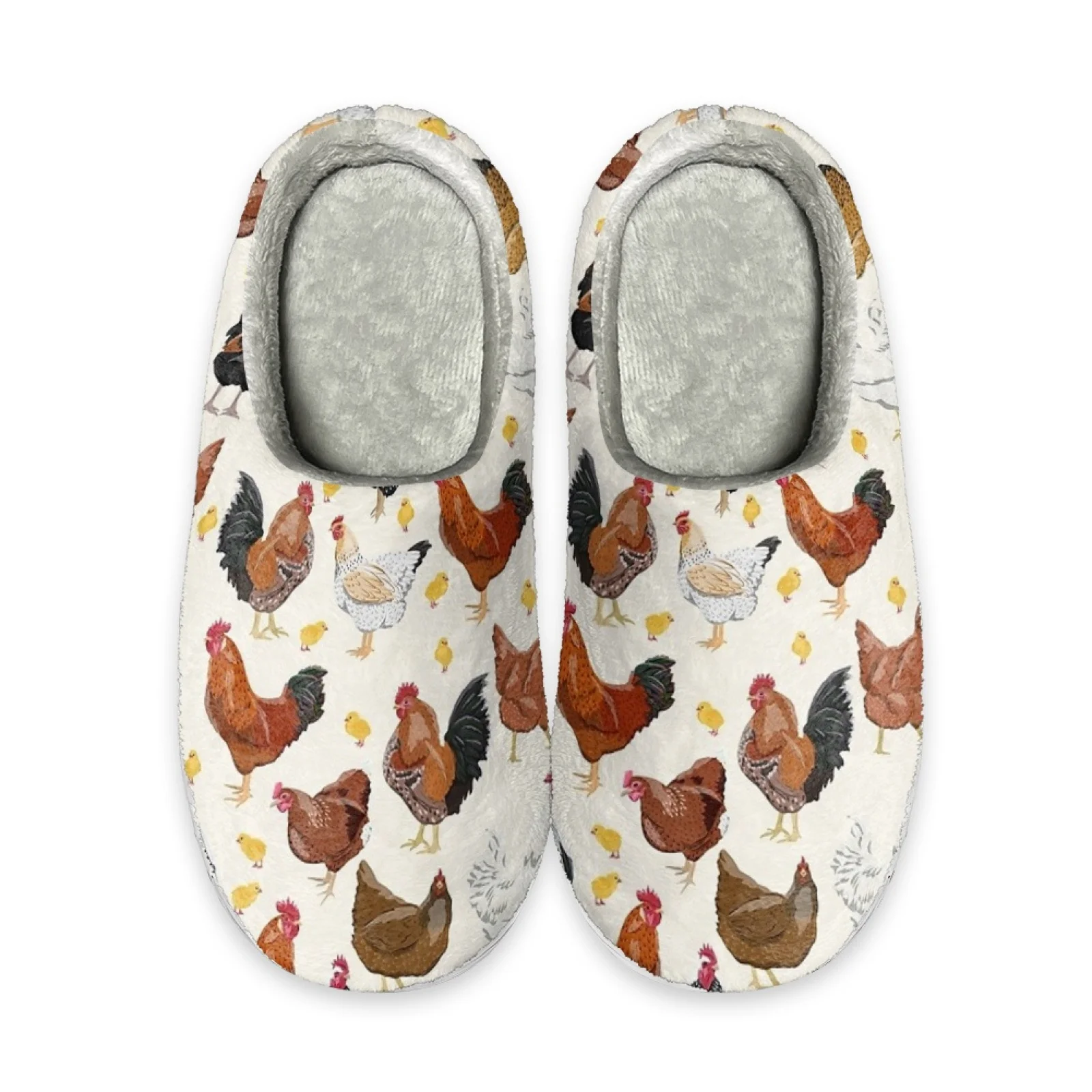 

Beliodome, дизайн цыплят, женские домашние тапочки из хлопка с пенным наполнителем с эффектом памяти, домашняя обувь без шнуровки, легкие спальные комбинезоны с резиновой подошвой