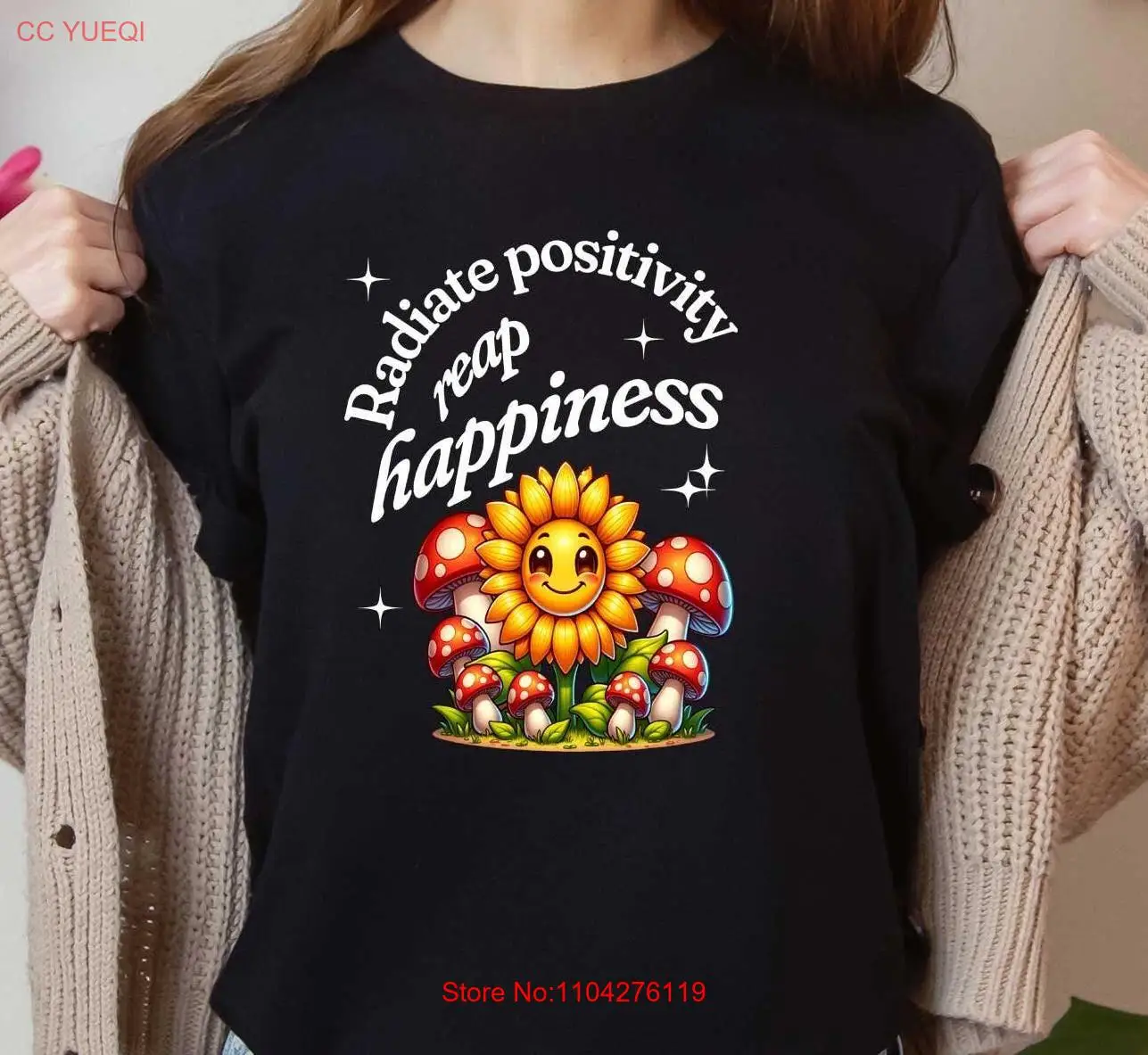 Футболка с грибами Cottagecore Goblincore Botanical Lover For Her Nature длинными или короткими рукавами