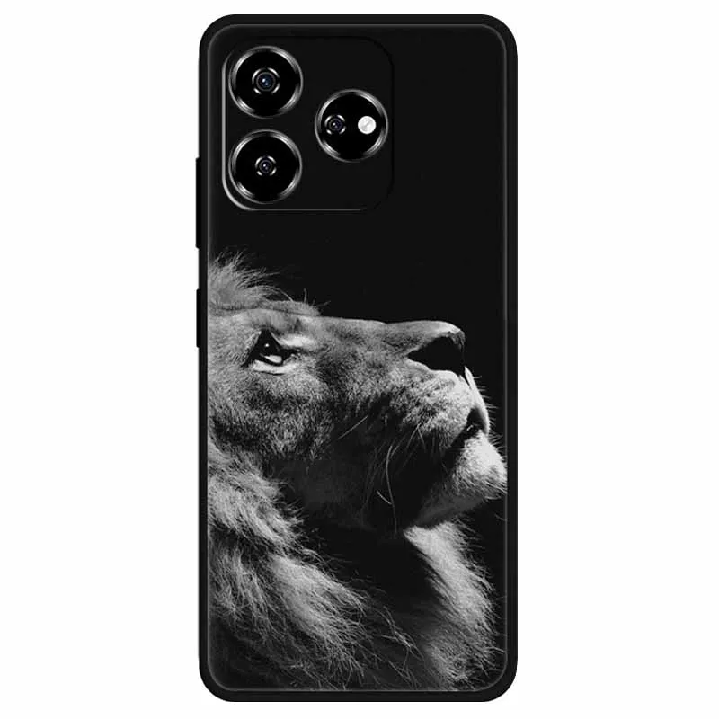 Мягкие силиконовые чехлы из ТПУ для телефона ZTE Blade V60 чехол с рисунком совы Льва