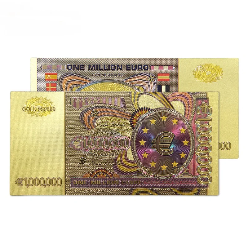 

Золотая банкнота 1 млн евро