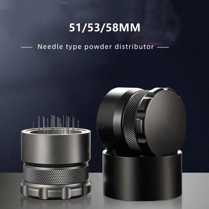 51/53/58MM Height Adjustable Coffee Needle Block Distributor Expresso Maker Despenser Leveler Tool Barista Accessories