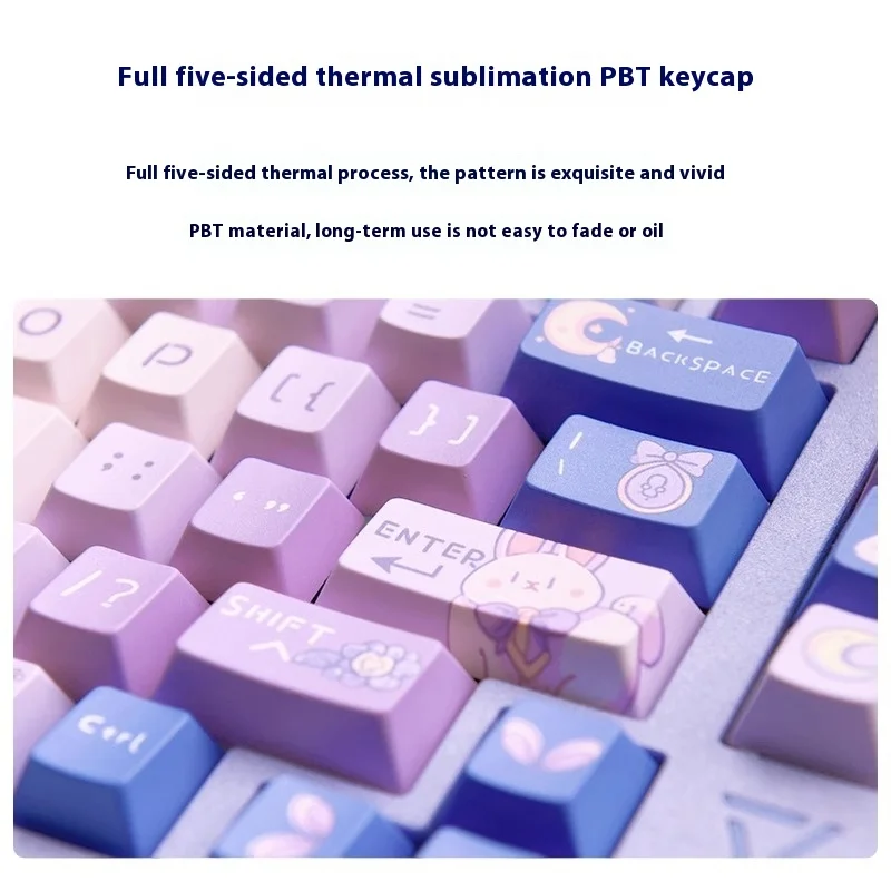 Колпачки для клавиш Ajazz Sheepish Rabbit Body Iso Mac Koa Dot Pbt колпачки Hi75 Hi98 Magnetic 60 механическая