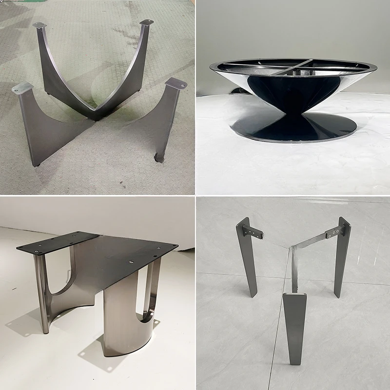 Штатив для журнального столика из нержавеющей стали каменная плита мраморный