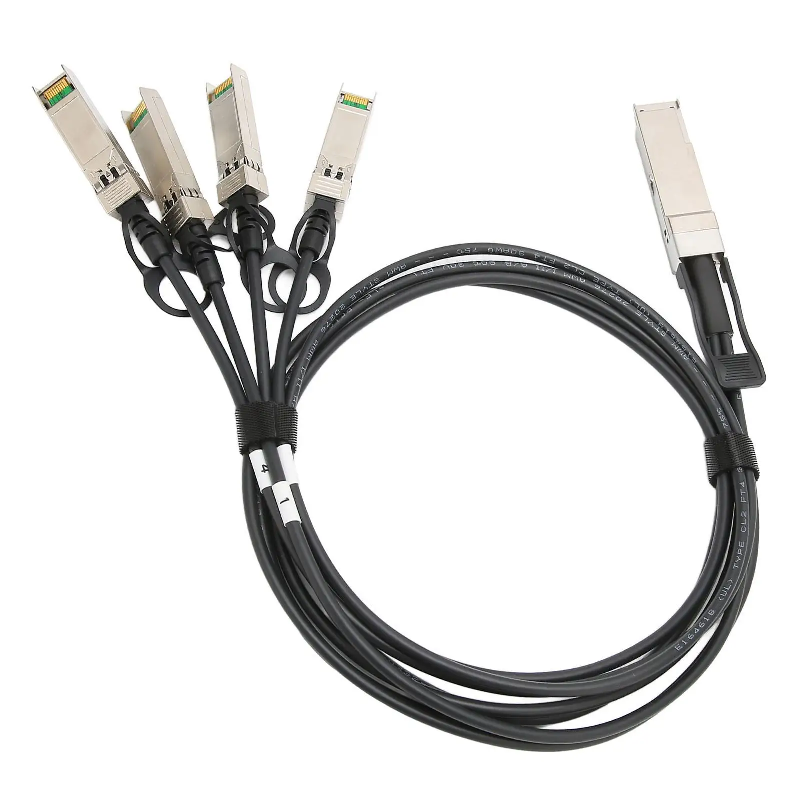 Кабель 40G QSFP+–4 SFP+ высокоскоростная сеть 1 м отличное рассеивание тепла чипы