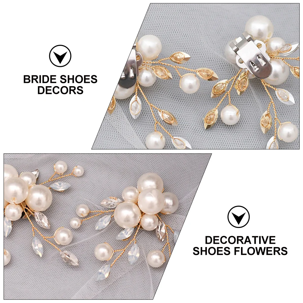 Аксессуары для обуви с пряжкой и цветком свадебные туфли со съемными пряжками