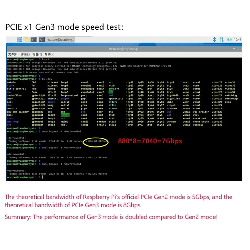 MPS2280P PCIE M.2 NVME SSD HAT для Raspberry Pi 5 поддержка 2280 2230 2242 Gen 3 плата расширения