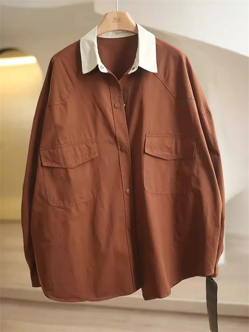 Осень 2024 темпераментная Корейская фотография средней длины свободный