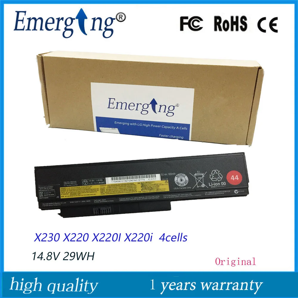 Новый оригинальный аккумулятор для ноутбука lenovo Thinkpad X220 X220i X230 X220S X230i 0A36305, 14,8 в, 29 Вт/ч