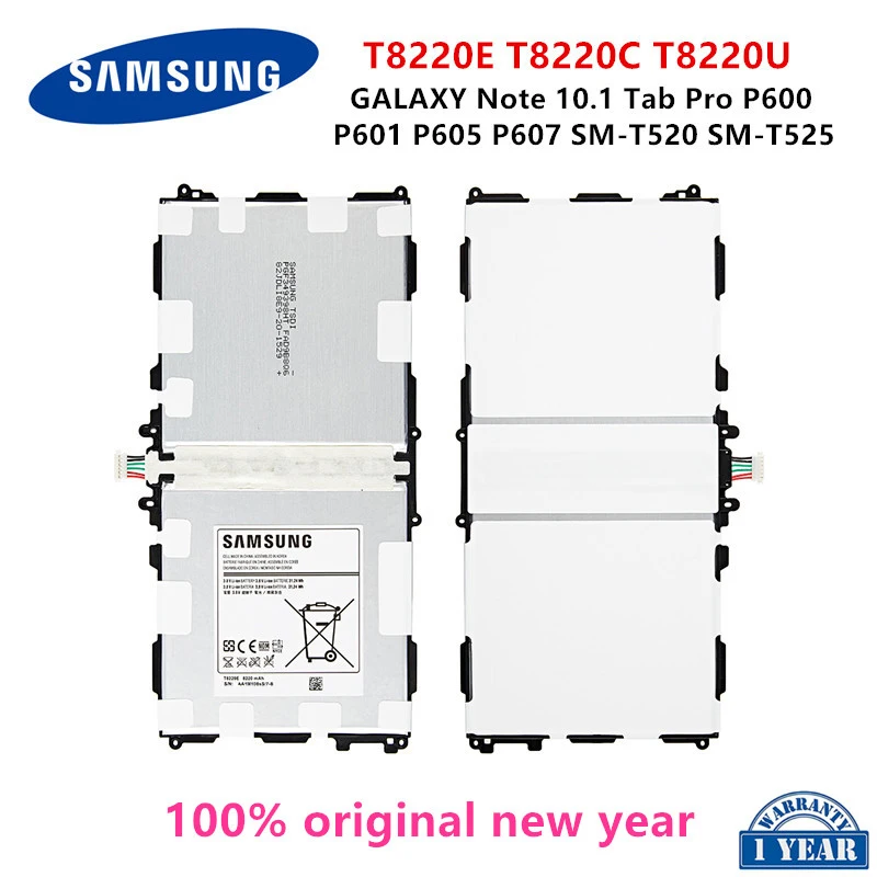 

SAMSUNG Orginal Tablet T8220E T8220C T8220U Battery 8220mAh For Samsung GALAXY Note 10.1 Tab Pro P600 P601 P605 P607 T520 T525