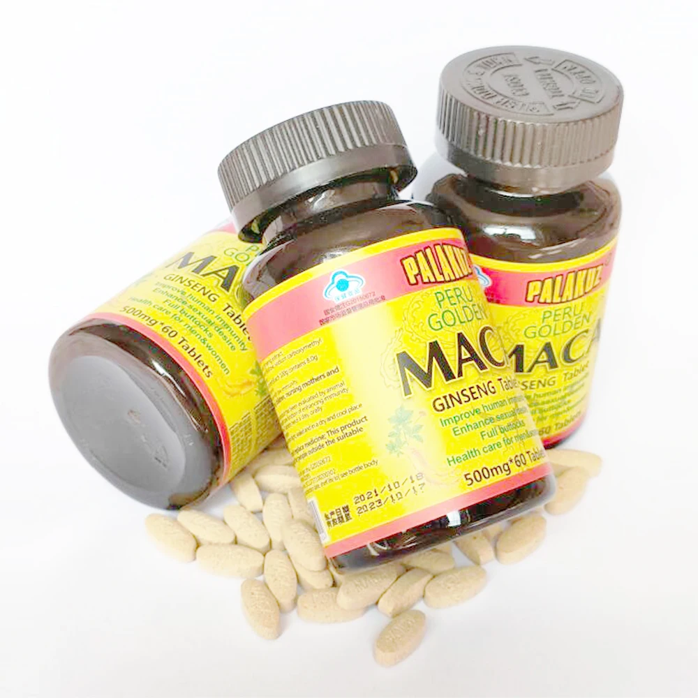 

2 Bottles,Pure Golden Maca Root Extracts for Healthy Energy personal care both for men & women Maca Tablette