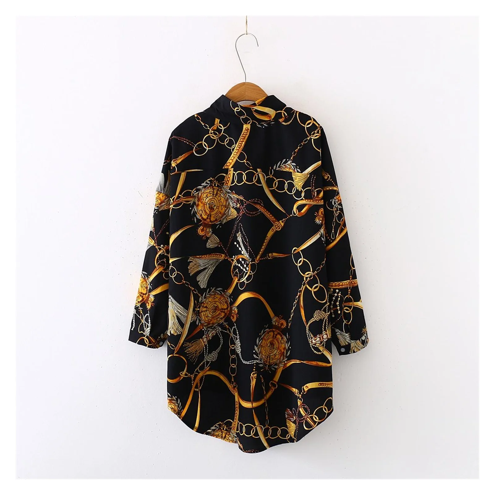 

2022NEW Plus size Fashion casual oversized Women Blouses 2021 Spring chiffon Blouse three quarter sleeve Loose Tops Shirts