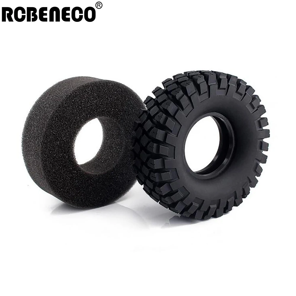

RCBENECO 114x42mm Rubber Rock Tyres 1.9" Wheel Tires For 1/10 Axial SCX10 90046 Traxxas TRX4 D90 D110 Wraith RC Crawler Car