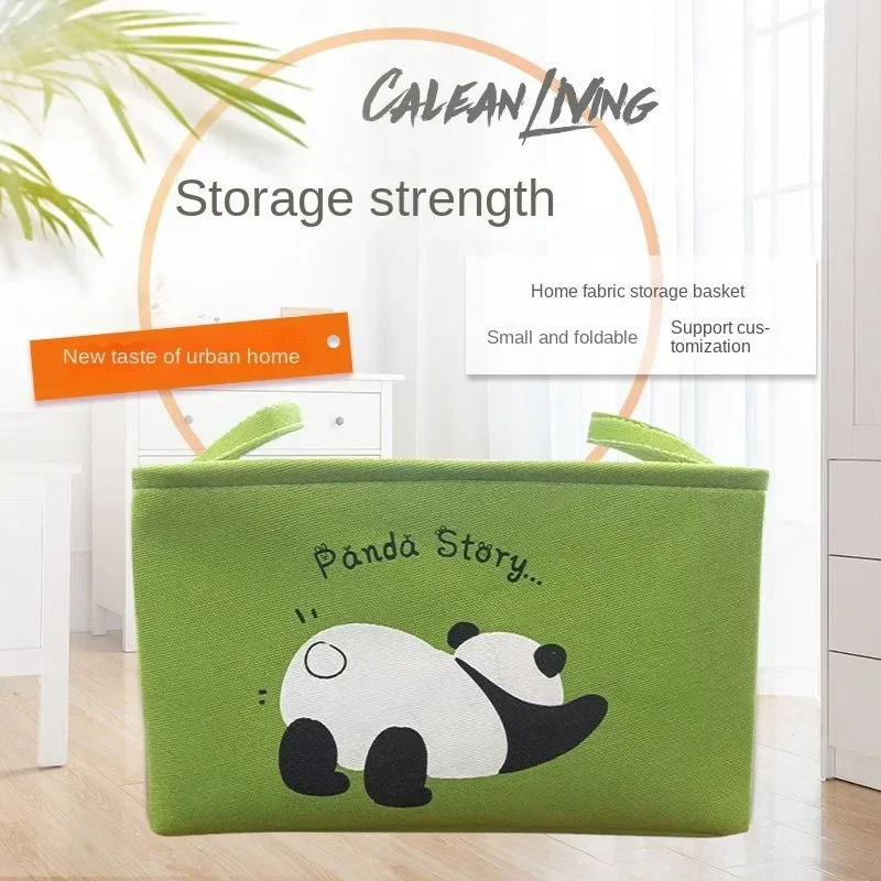 

Милая корзина для хранения в виде панды, складная тканевая сумка большой емкости, шкатулка для хранения в общежитии с героями мультфильмов
