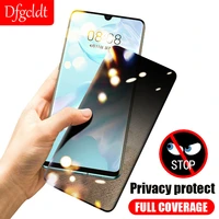 100d anti spy tempered glass for huawei p50 p40 p30 p20 lite nova 8 9 se y9s screen protector mate 20x 40 30 20 pro privacy film